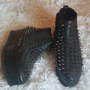 Unif shoes spike dolls kill gothic platform